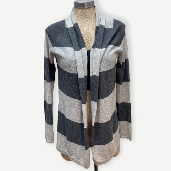 Theory Sweaters - Theory cashmere striped open cardigan s